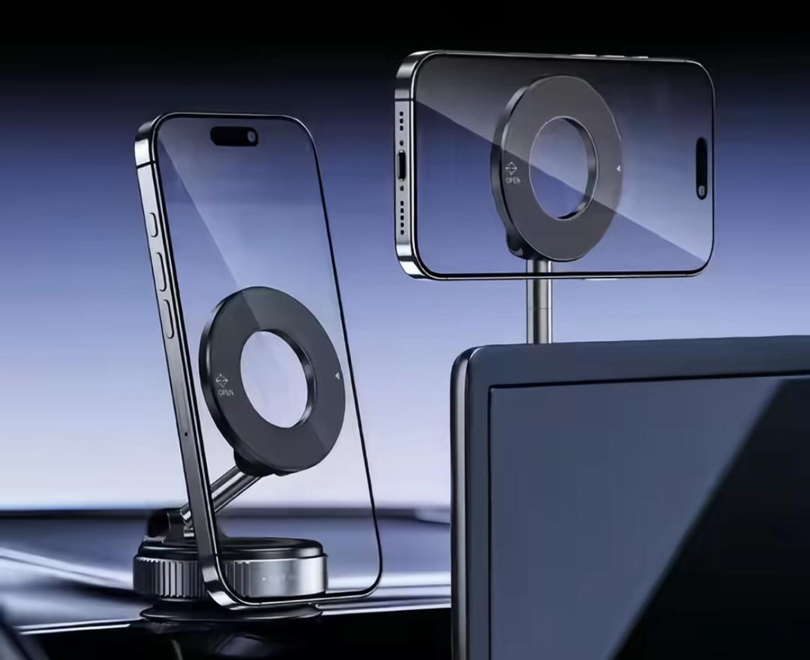 360° Dönebilen Vakumlu Manyetik Telefon Tutucu