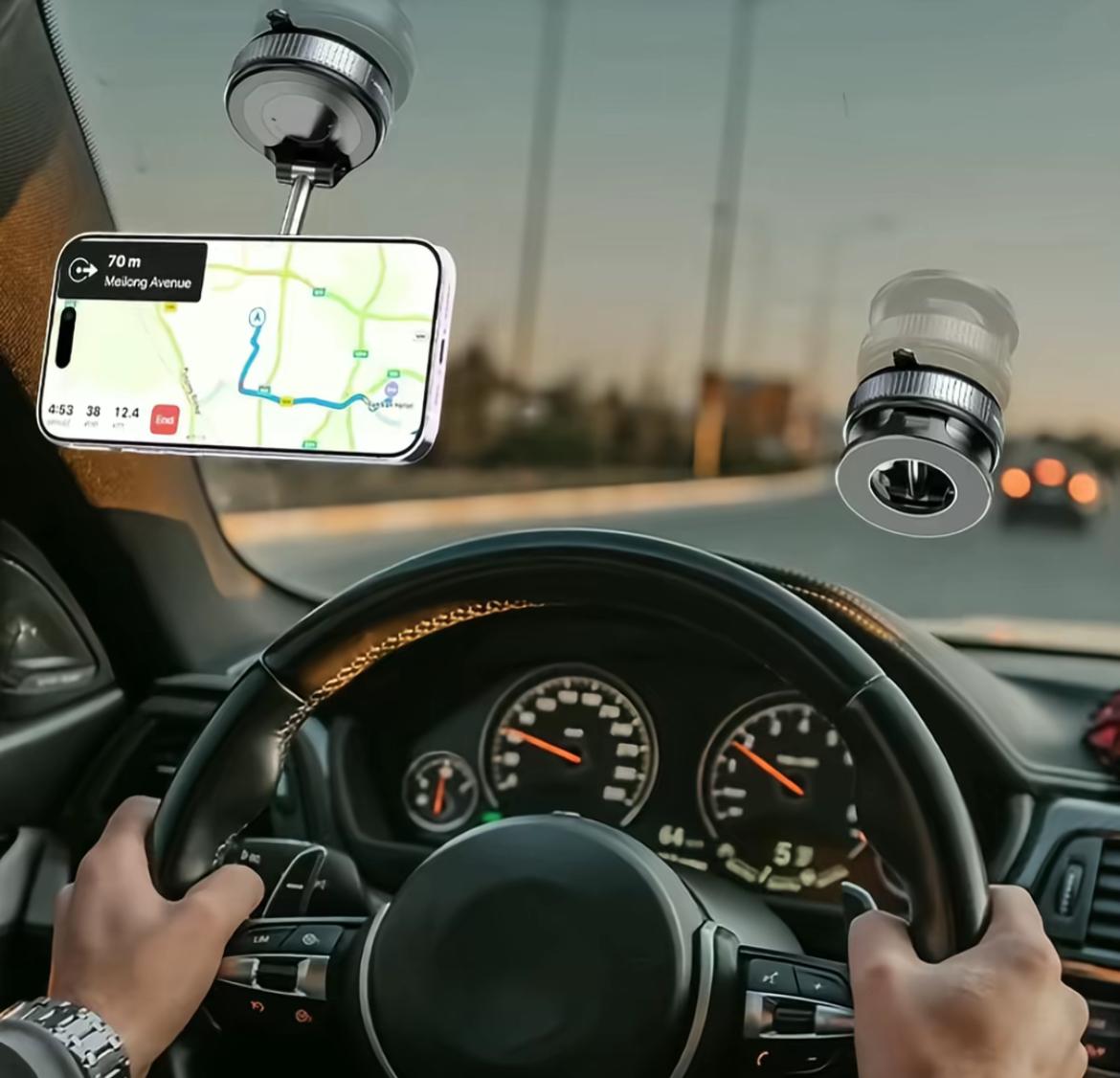 360° Dönebilen Vakumlu Manyetik Telefon Tutucu
